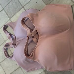 Pink and Purple Sports Bras